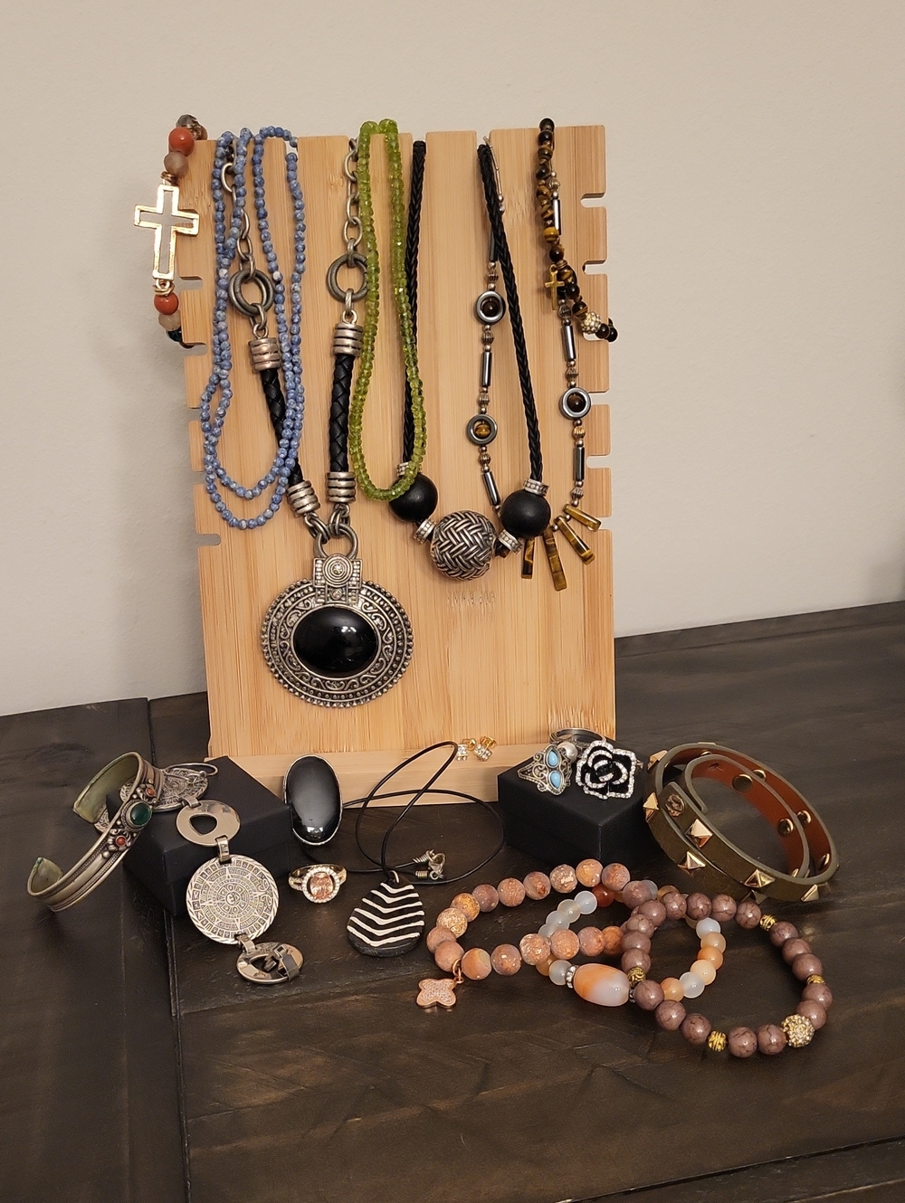 21 Piece Assorted Jewely Bundle-Gemstones, Brighton, Chico's, And More